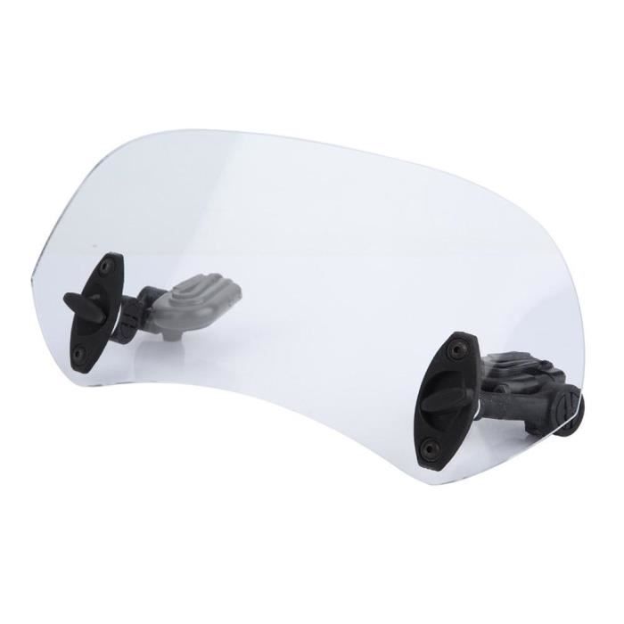 Déflecteur De Vent Universel Pour Pare-brise De Moto - Becquet Réglable, Clips Ajustables, 28x11,5 Cm - Réduit Le Bruit Et Améliore Le Confort
