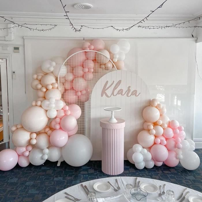 Réservoir d'hélium avec 50 ballons roses - Rose - Gaz d'hélium