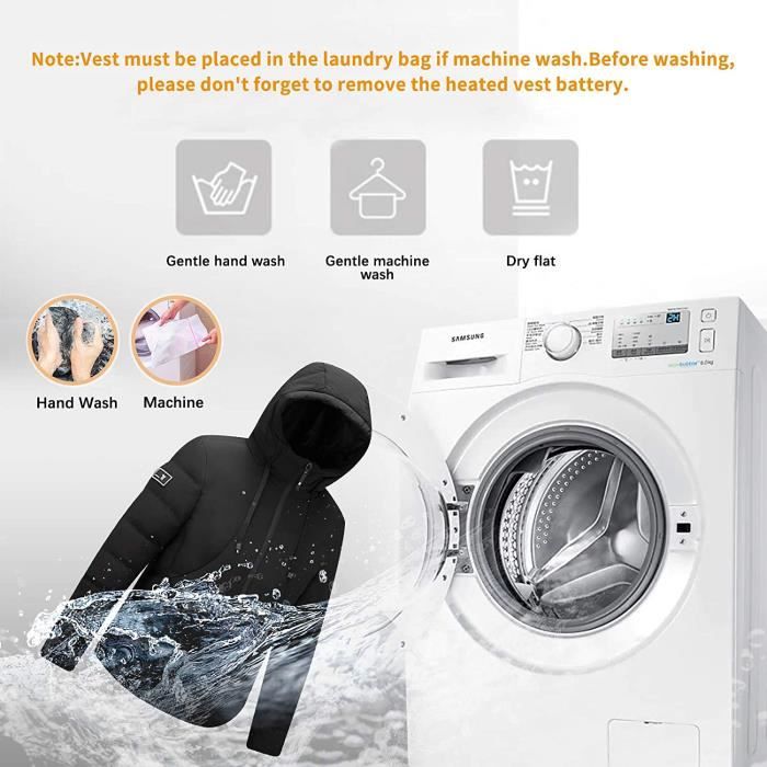 Veste Chauffante USB SUSENSTONE - 3 Niveaux De Chaleur, 9 Zones - Imperméable, Coupe-Vent - Pour Ski, Randonnée Hiver