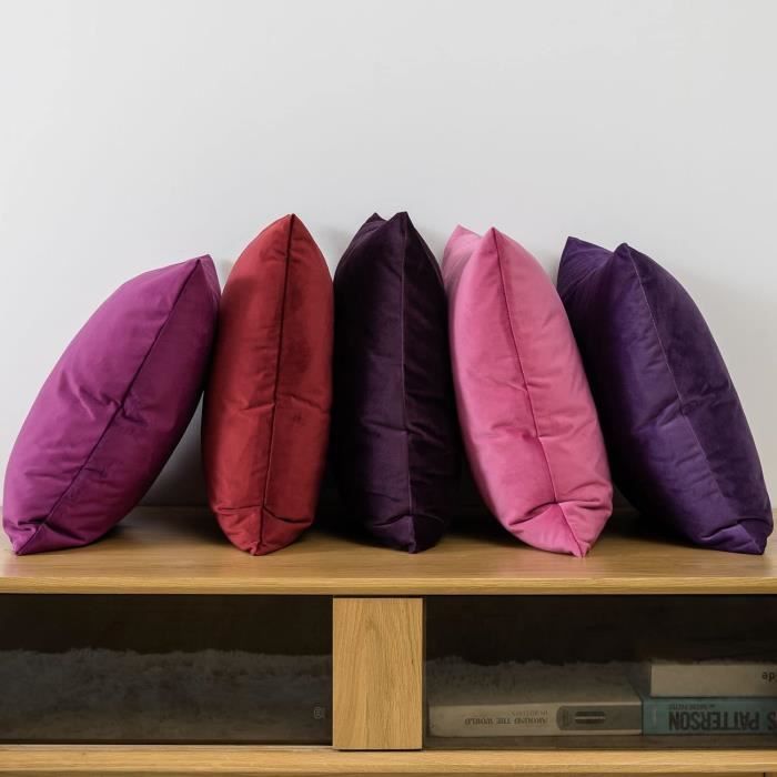 Housse De Coussin Velours Violet main image 0