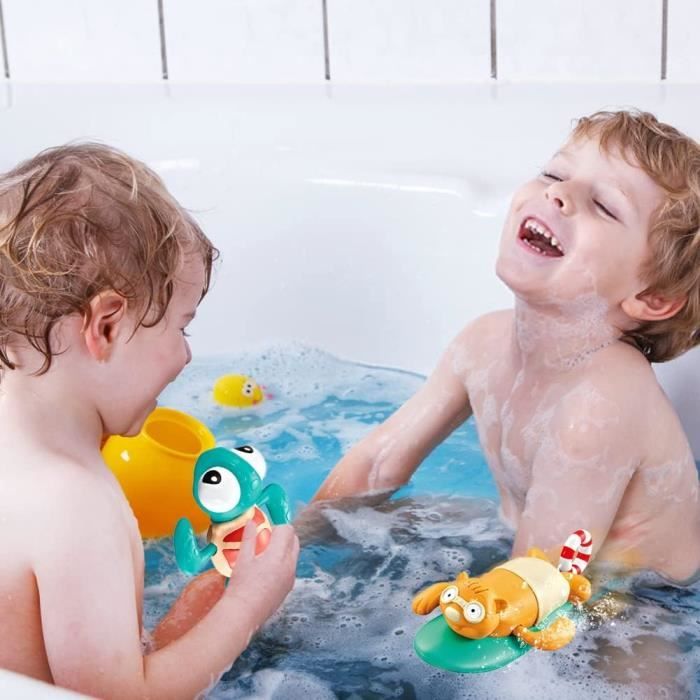 VOUS Jouët de bain pour enfant, salle de bain, douche, bébé, horloge, natation, mignon petit
