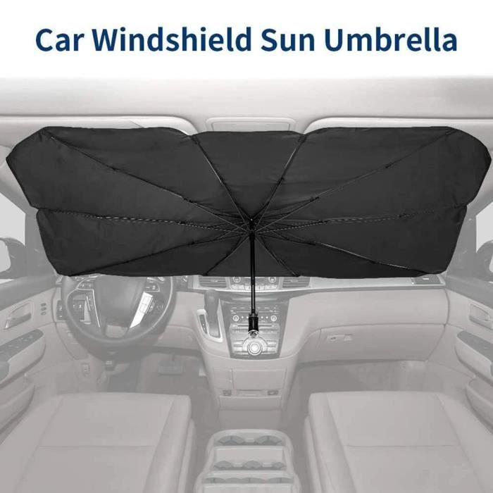 Pare-Soleil Voiture Pare-Brise Avant, Auto Pliable Pare-Brise-Soleil  Parapluie Couverture avec 360° Réglable Flexible Tige, Pare-soleils De  Protection UV Intérieur De Pare-Brise de Voiture