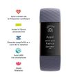 Fitbit - Charge 3 - Bracelet d’activité Forme et Sport : Jusqu’à 7 Jours d’autonomie et Étanche - Aluminium Or Rose / Bleu Ardoise-3