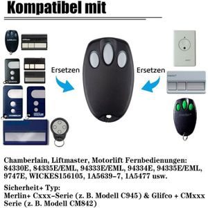Télécommande De Porte De Garage Compatible Chamberlain 84335MAX - Pour Modèles ML1000EV, ML700EV, ML500EV Et Autres