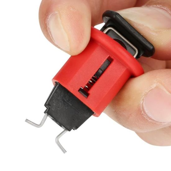 mini bloque disjoncteur verrouillage de s/écurit/é /électrique de commutateur dair de verrouillage de disjoncteur miniature en nylon pour lisolation de puissance