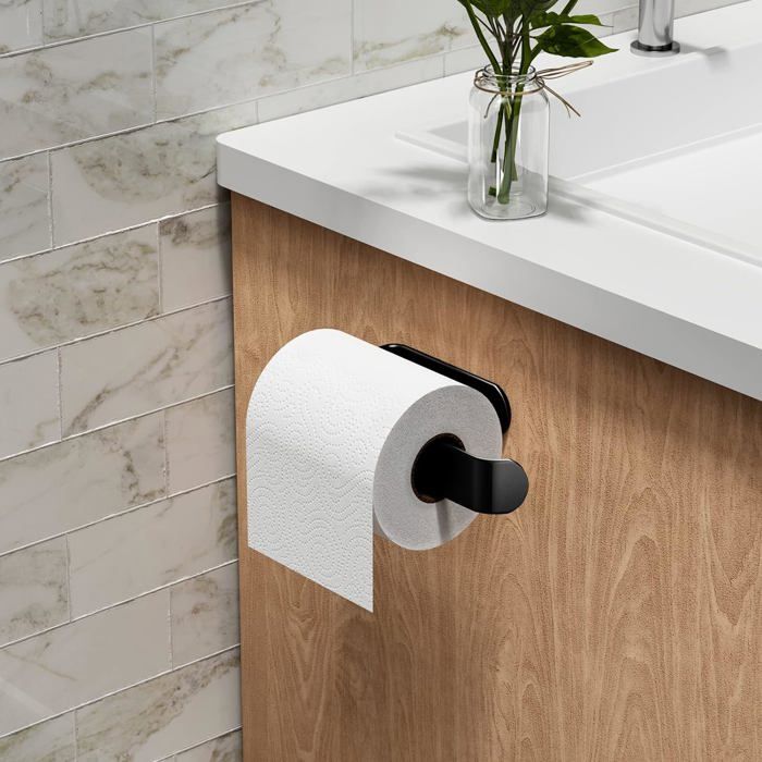 Porte Papier Toilette,Acier Inox Porte Rouleau Papier Toilette Sans