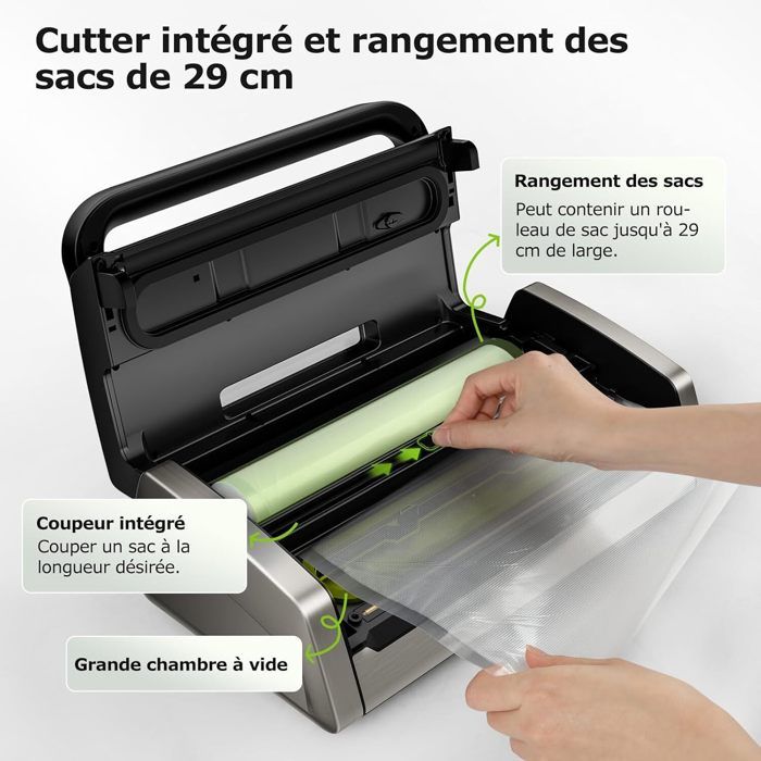 MACHINE SOUS VIDE Alimentaire, Appareils de Mise Sous Vide Compacte