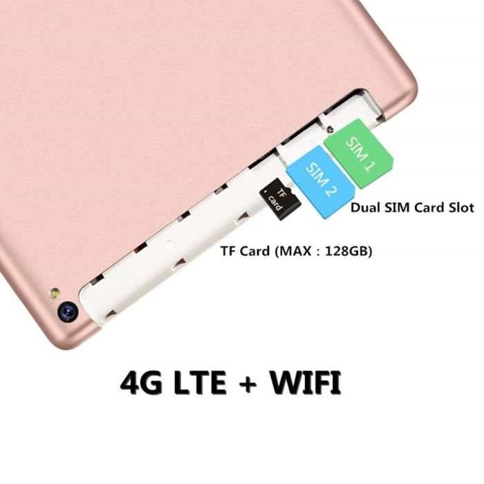 Tablette Android 9.0 avec 64 Go de ROM 4 Go de3