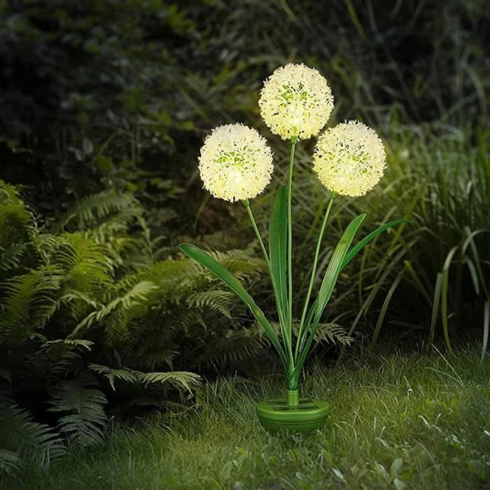 Funmo Lanterne Solaire Fleur De Lotus - Lumière Blanc Chaud IP44 - Décoration Jardin, Terrasse