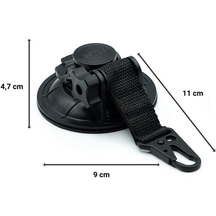 Ventouses Avec Crochet Fixation - Lot De 2 - Pour Auvent Voiture, Tente Et Camping - Charge 10kg