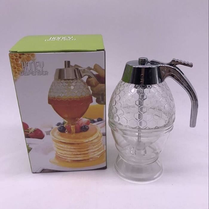 Pot Miel Acrylique 283g Distributeur Miel Nid D'abeille - Pot Miel Avec Support Décoratif Récipient Miel Fraîcheur Pot Miel Acrylique 283g Distributeur Miel Nid D'abeille - Pot Miel Avec Support Décoratif Récipient Miel Fraîcheur