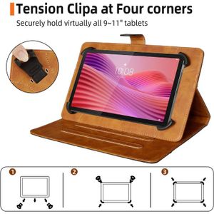 Custodia HUAYIJIE Per Tablet TCL Tab 10s | Cover Con Supporto Multi-angolo In Pelle Sintetica - 4