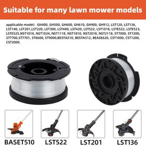 Couvercle Bobine Pour Coupe-bordure Black & Decker - Réf. 90598436, Compatible GL 703 Et Autres