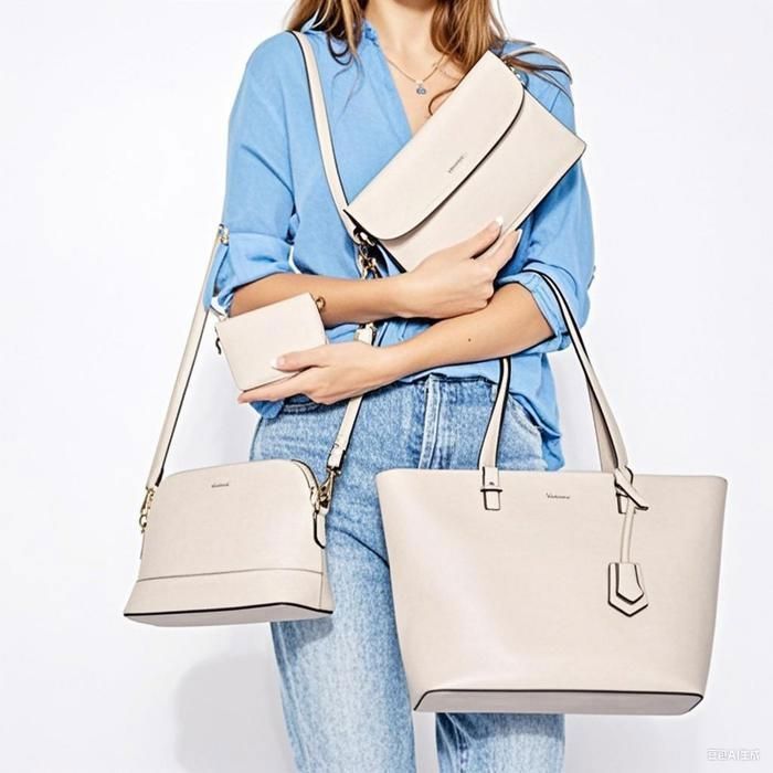 Sac à Main Femme FORRICA Mode Coutures 4 Couleurs - Grand Fourre-Tout PU Cuir