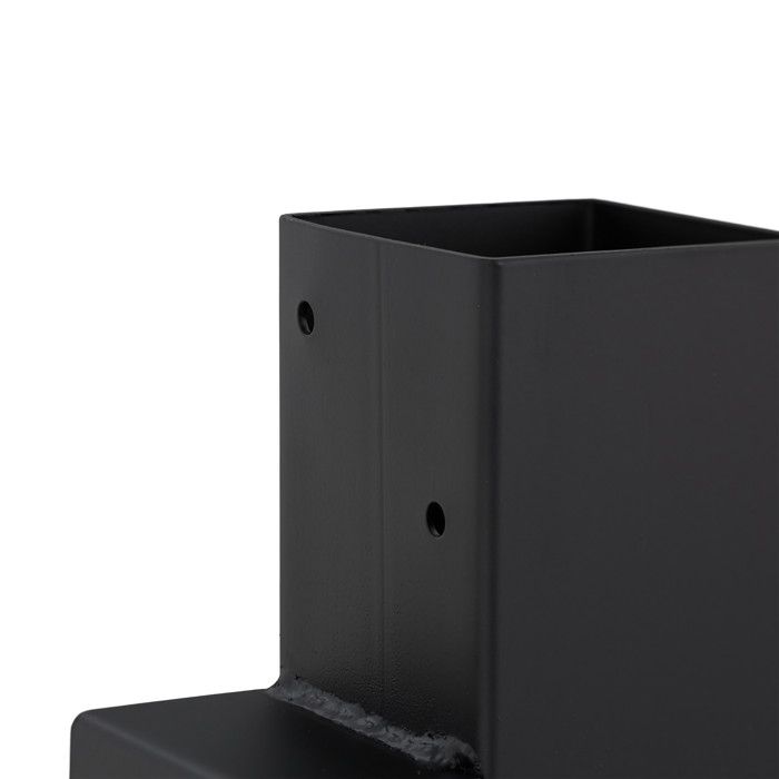 Relaxdays Patins D'Empilage Pour Bois De Chauffage - Lot De 2 Supports En Acier Revêtu Noir Pour Rangement Stable