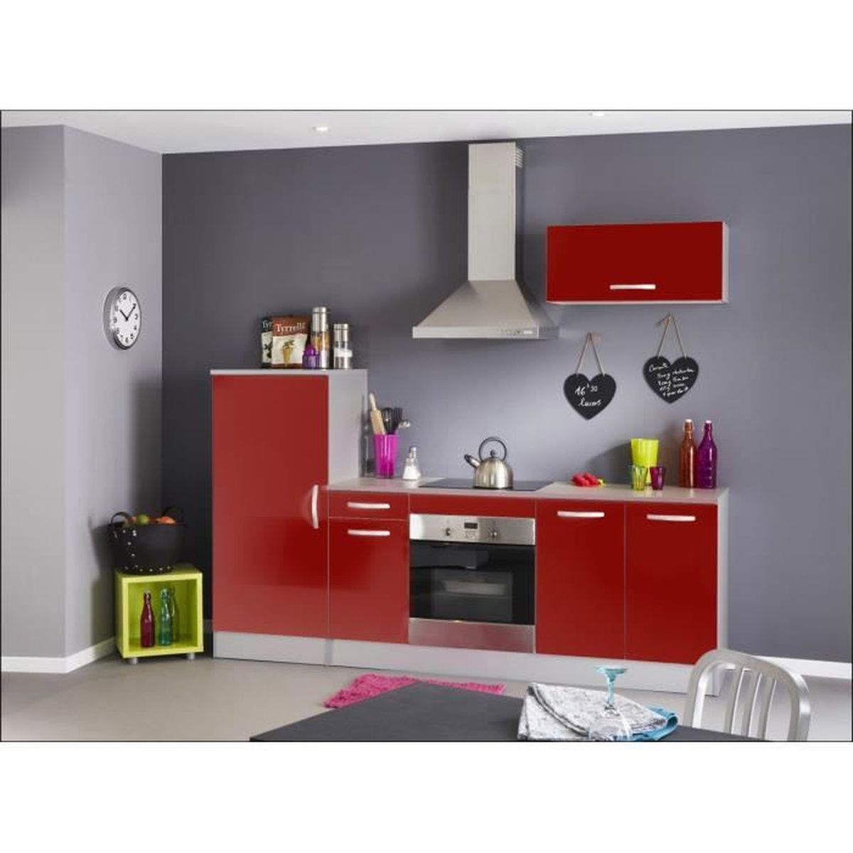 Rock - Ensemble de cuisine Rouge - Achat / Vente cuisine complète Rock - Ensemble de cuisine Rouge - Achat / Vente cuisine complète