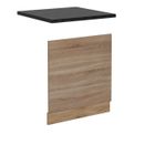 Façade de lave-vaisselle R-Line, 60cm , PT Anthracite, Sonoma, Chêne de force doré, Vicco