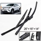BRAND Lot de 3 Balais d'essuie-glace avant + arrière Pour Toyota C-HR CHR 2016 2017 2018 2019 2020 2021 2022 2023