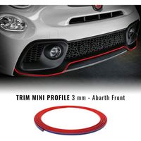 Profil Adhésif pour Pare-Chocs Antérieur Fiat 500 Abarth, Rouge