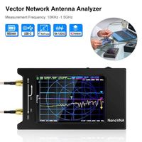 NanoVNA  Analyseur réseau vectoriel 50kHz-6.3 GHz HF VHF UHF,4" Analyseur d'antenne Mesure des paramètres S,Phase,Retard,Smith Chart