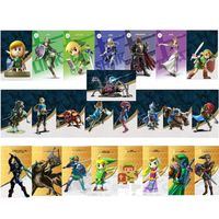 Lot de 25 Cartes NFC pour Amiibo de la série Zelda, la légende de Zelda Breath of The Wild, compatibles avec Switch/Switch Lite Wii 