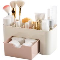 Organiseur / Rangement Maquillage Tiroir en Plastique pour Cosmétiques - Rose - Boîte de rangement