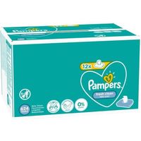 LINGETTES PAMPERS FRESH CLEAN -LOT 12X52