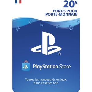 CARTE PRÉPAYÉE Carte cadeau de 20€ à utiliser sur le PlayStation 