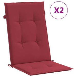 Coussin De Chaise Carré Piqué 45x45 Cm – Rouge – Lot De 4 | Confort Moelleux Pour Maison, Jardin, Restaurant