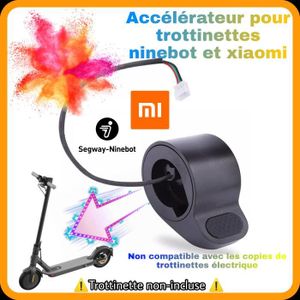 DSFSAEG Accélérateur de rechange pour trottinette électrique Xiaomi M365 Noir 