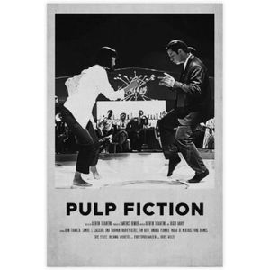 AFFICHE - POSTER Poster Sur Toile Pulp Fiction Danse Rétro Classiqu