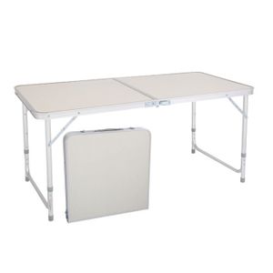 TABLE DE CAMPING Table de Camping Pique Nique Pliante en Aluminium, 120*60*70cm