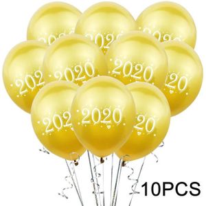 BALLON DÉCORATIF  Beau Or rose 10 pcs 2020 Ballons Numéro Ballons En