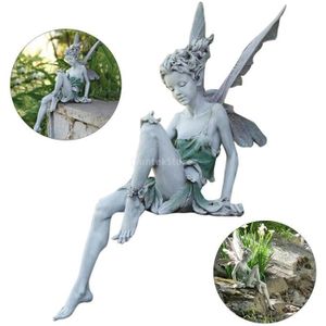 Statue de fée pour jardin de fées - DLZAOAO - Blanc - Ornements de