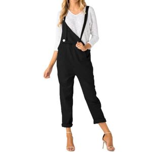 Damen Kleidung Jumpsuits & Playsuits Einteiler combinaison short en vrai jean réglables aux bretelles et sur chaque côté 2 boutons.. 