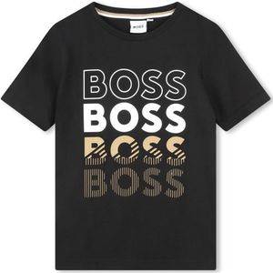 T-SHIRT Tee shirt junior Boss noir J50775/09B - 14 ANS