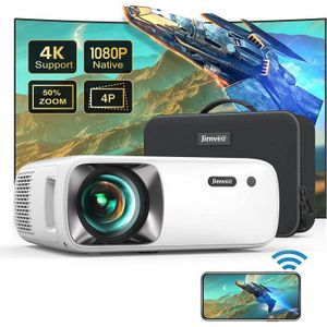 Videoprojecteur 2.4G&5G WiFi Bluetooth Full HD 1080P,UMOVIEE 9500 Lumens Retroprojecteur  4K Supporté,Portable Home Cinéma pour TV St