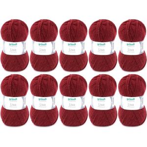 LAINE TRICOT - PELOTE Fil à tricoter et à crocheter Lisa Premium Uni (do