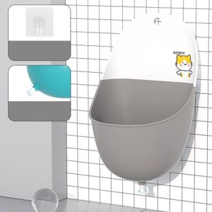 RÉDUCTEUR DE WC SURENHAP urinoir d'entraînement pour bébé Urinoir pour bébé, léger, puericulture lavable Chat gris (avec crochets, bouchons d'eau)
