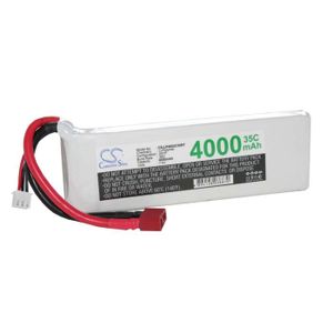 ACCESSOIRE MAQUETTE Batterie Li-Polymer LiPo 4000mAh 7.4V pour modélis