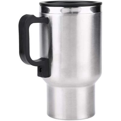 Tasse Chauffante Voiture 12V Gobesty - Thermos Électrique 450ml - Maintien Au Chaud Café/Thé
