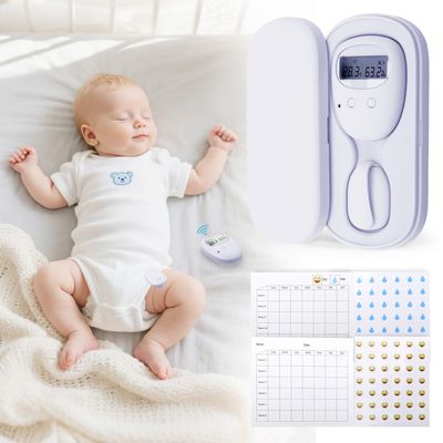 Alarme Anti-pipi Au Lit Sans Fil - Pour Enfants - 3 Modes (vibration, Son, Mixte) - Rechargeable USB - Tableau De Suivi Inclus - 7