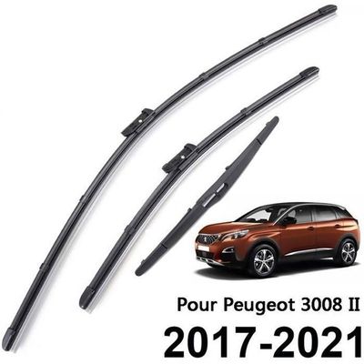 RHGSAO - Kit Balai + Bras D'essuie-glace Arrière Pour Peugeot 3008 II (2017-2023) - Remplacement Facile, Essuyage Silencieux