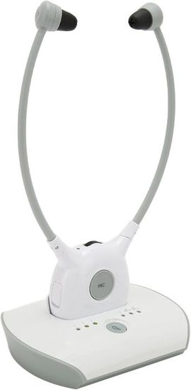 Casque TV Sans Fil Holdsound Pour Seniors - Volume élevé, 40h Autonomie, Plug & Play - Émetteur USB Inclus