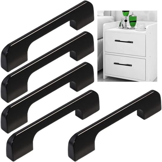 2 Poignées De Robinet à Bière Noires En Plastique - Ergonomiques, Compatibles Fûts Et Distributeurs, Accessoire Bar