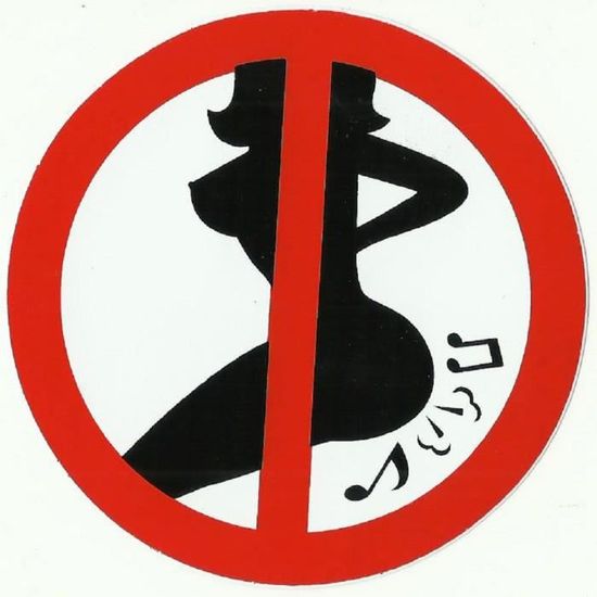 p/éter Pet 10 cm de diam/ètre Autocollant Autocollants Sticker-BBQ Interdit