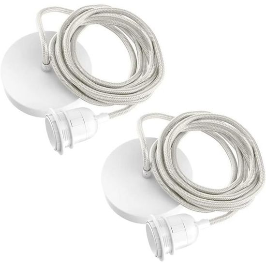 2 Kits De Suspension Pour Hamac - Sangles Nylon 2.5x30cm Avec Mousquetons