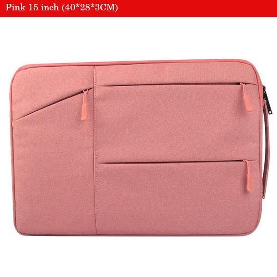 PORTE-DOCUMENTS - SERVIETTE - ATTACHE-CASE,Soomile sacoche pour ordinateur portable 12 13.3 15 15.6 pouces sac - Type pink 15 inch