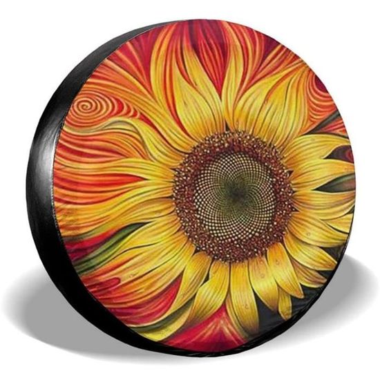 Housse Roue De Secours Personnalisable - Protection Imperméable Anti-Poussière Pour Pneu (16 Pouces)