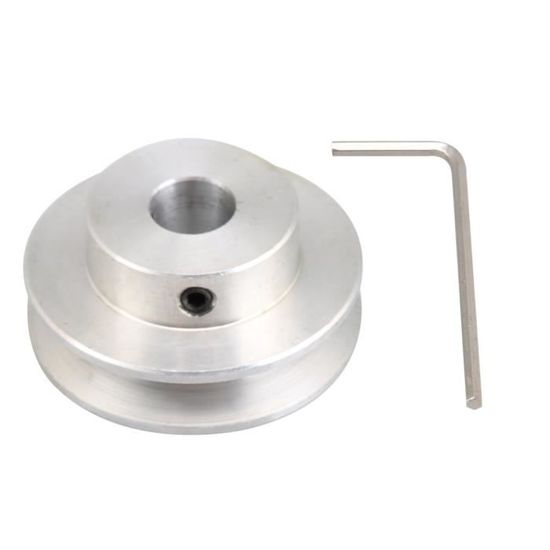 Poulie Simple Rainure 20mm Alésage Fixe – Diamètre 80mm, Alliage D'aluminium